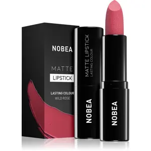NOBEA Day-to-Day Matte Lipstick matný rúž odtieň Wild rose #M18 3 g