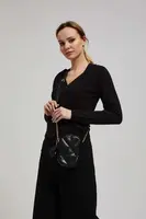 Marisse Quilted Black Chain Bag