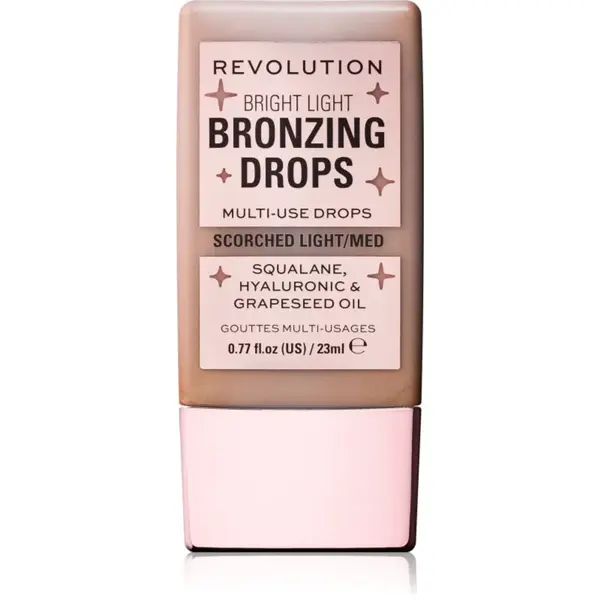 Revolution Bright Light Bronzing Drops tekutý bronzer odtieň Bronze Scorched 23 ml