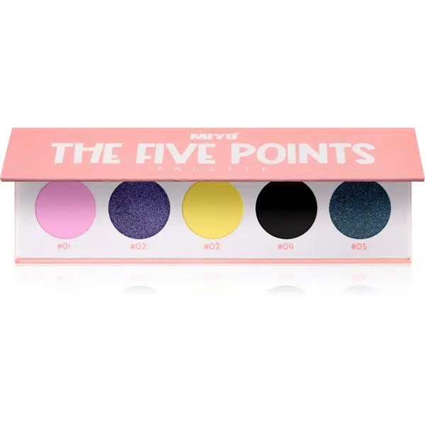Miyo Eyeshadow The five points paletka očných tieňov odtieň 26 Make it funky eyes 1 ks