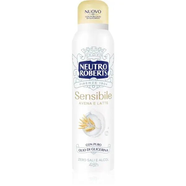 Neutro Roberts Avena e Latte dezodorant v spreji so 48hodinovým účinkom 150 ml