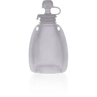 Zopa Silicone Refillable Baby Food Pouch kapsička na jedlo 0 m+ Transparent Grey 120 ml