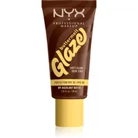 NYX Professional Makeup Buttermelt Glaze rozjasňujúci tónovací fluid SPF 30 odtieň 09 Hazelnut Butta ml