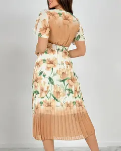 Resti Women's pleated floral midi dress