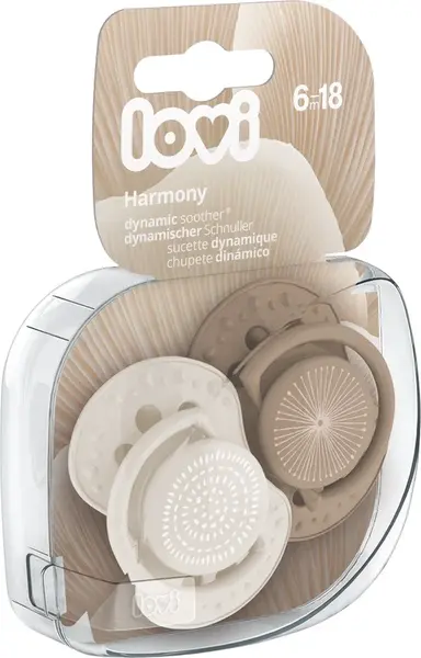 LOVI Silikónový dynamický cumlík HARMONY holka 6-18m 2 ks