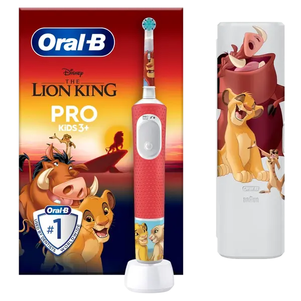 ORAL-B Pre Kids Leví Kráľ elektrická zubná kefka s dizajnom