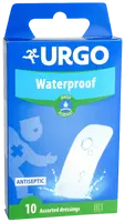 URGO Waterproof Náplasť antiseptická, vodeodolná, priehľadná, 2 veľkosti 10 ks