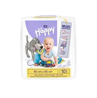 BELLA Baby Detské prebaľovacie podložky 60 x 60 cm 10 ks