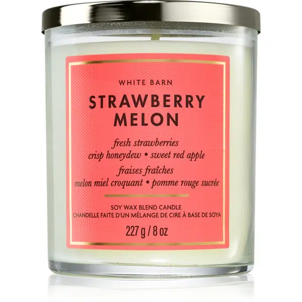 Bath & Body Works Strawberry Melon vonná sviečka 227 g