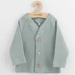 Dojčenský kabátik na gombíky New Baby Luxury clothing Oliver sivý 56 (0-3m), 20C54961
