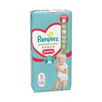 Pampers Premium Care plienkové nohavičky veľkosť 5, 52 ks, 11-17kg