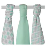XKKO BMB Bambusová plienka Scandinavian Baby Mint, 70x70, MIX 3ks