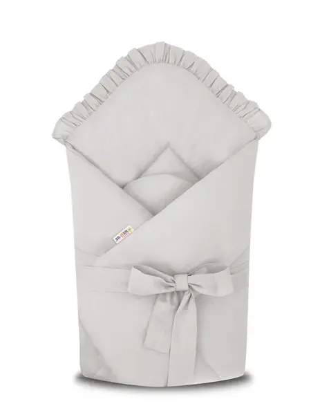 Rýchlozavinovačka s volánikom a stuhou - Royal - šedá