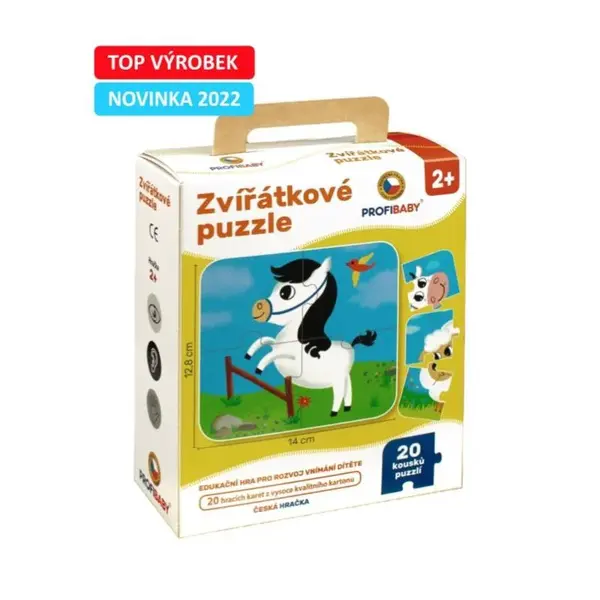 Profibaby Puzzle zvieratká 20ks