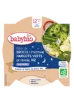 BABYBIO Good Night menu Zelená zelenina, ryža so štipkou petržlenovej vňate 230 g