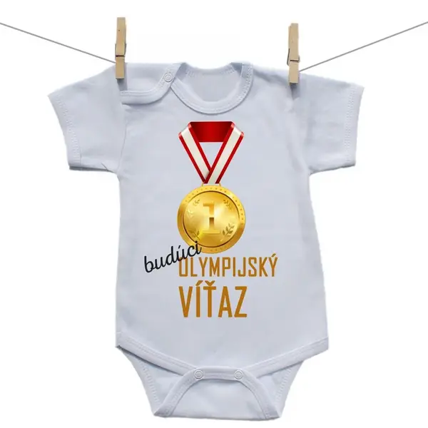 Boodyy Body s krátkym rukávom Budúci olympijský víťaz 62 (2-4 mesiace)