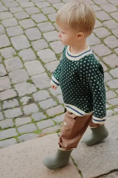 Detské bavlnené nohavice Konges Sløjd PEPPE PANTS GOTS