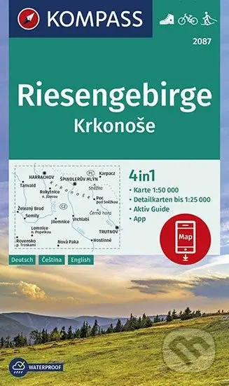 Riesengebirge / Krkonoše (4 in 1, WK 2087, 1:50.000)
