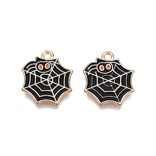 Halloween Theme Alloy Enamel Pendants