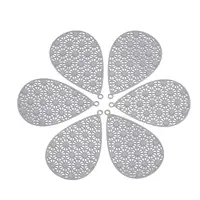 430 Stainless Steel Filigree Pendants