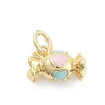 Rack Plating Brass Enamel Charms