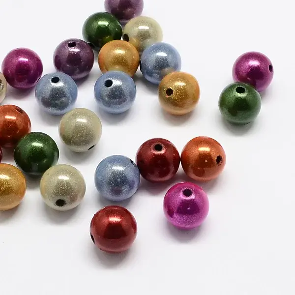 Spray Painted Acrylic Beads