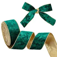 Single Face Velvet Wired Ribbon