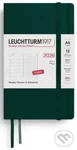 Weekly Planner & Notebook 2026 Pocket (A6) Forest Green