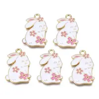 Rack Plating Alloy Enamel Pendants