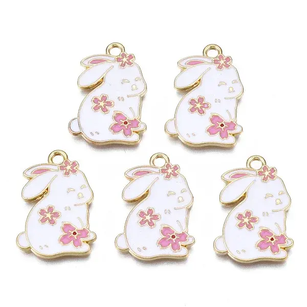 Rack Plating Alloy Enamel Pendants