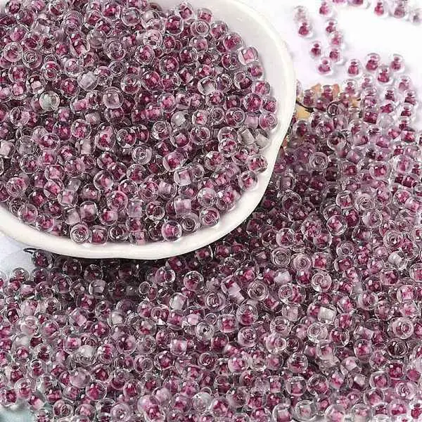 Transparent Inside Colours Glass Seed Beads