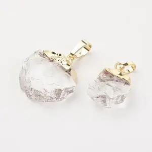 Natural Quartz Crystal Pendants