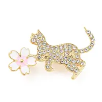Alloy Rhinestone Brooches