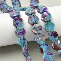 Dyed Synthetic Imperial Jasper Beads Strands