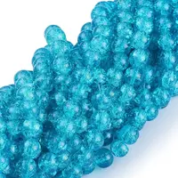 Crackle Glass Beads Strands