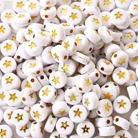White Opaque Acrylic Beads