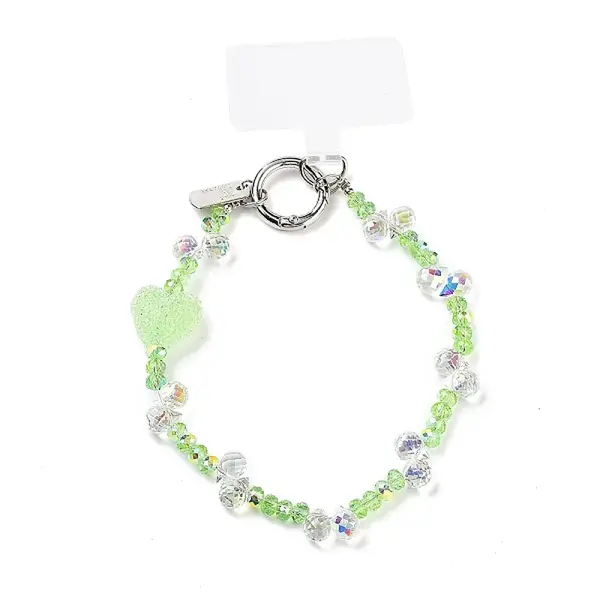 Glass & Iron Beads Mobile Straps