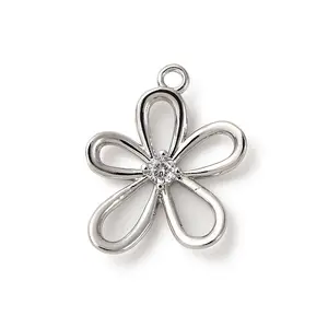 Brass Pave Cubic Zirconia Pendants