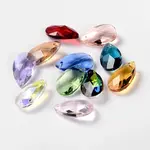 Faceted Teardrop Glass Pendants