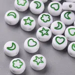 White Opaque Acrylic Beads