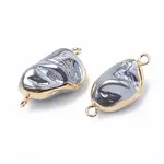 Electroplate Freshwater Shell Links connectors