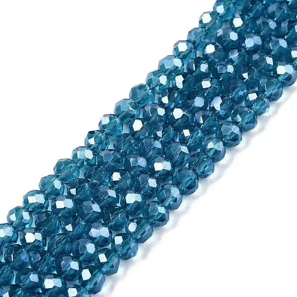 Electroplate Glass Beads Strands
