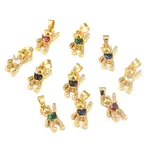 Brass Clear Cubic Zirconia Pendants