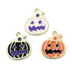 Halloween Theme Rack Plating Alloy Enamel Pendants