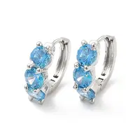 Cubic Zirconia Hoop Earrings