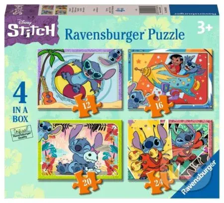 Disney: Stitch  4v1 - puzzle z kategorie 15 - 60 dílků