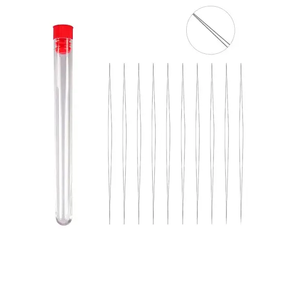 Tarnish Resistant Stainless Steel Collapsible Big Eye Beading Needles