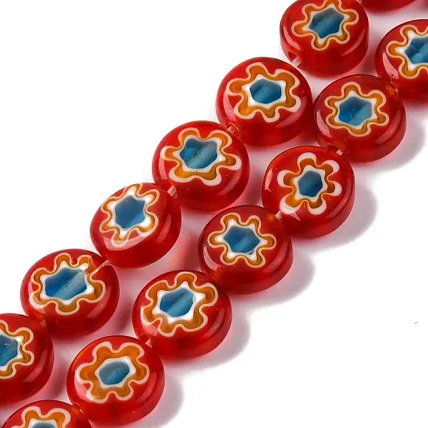 Handmade Millefiori Lampwork Beads Strands