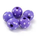 Dyed Natural Wooden Beads