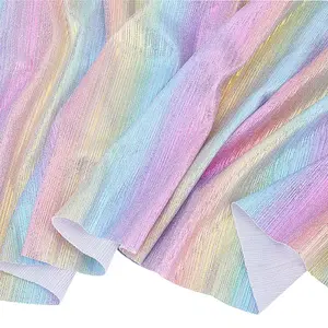 Rainbow Color Polyester Fabric